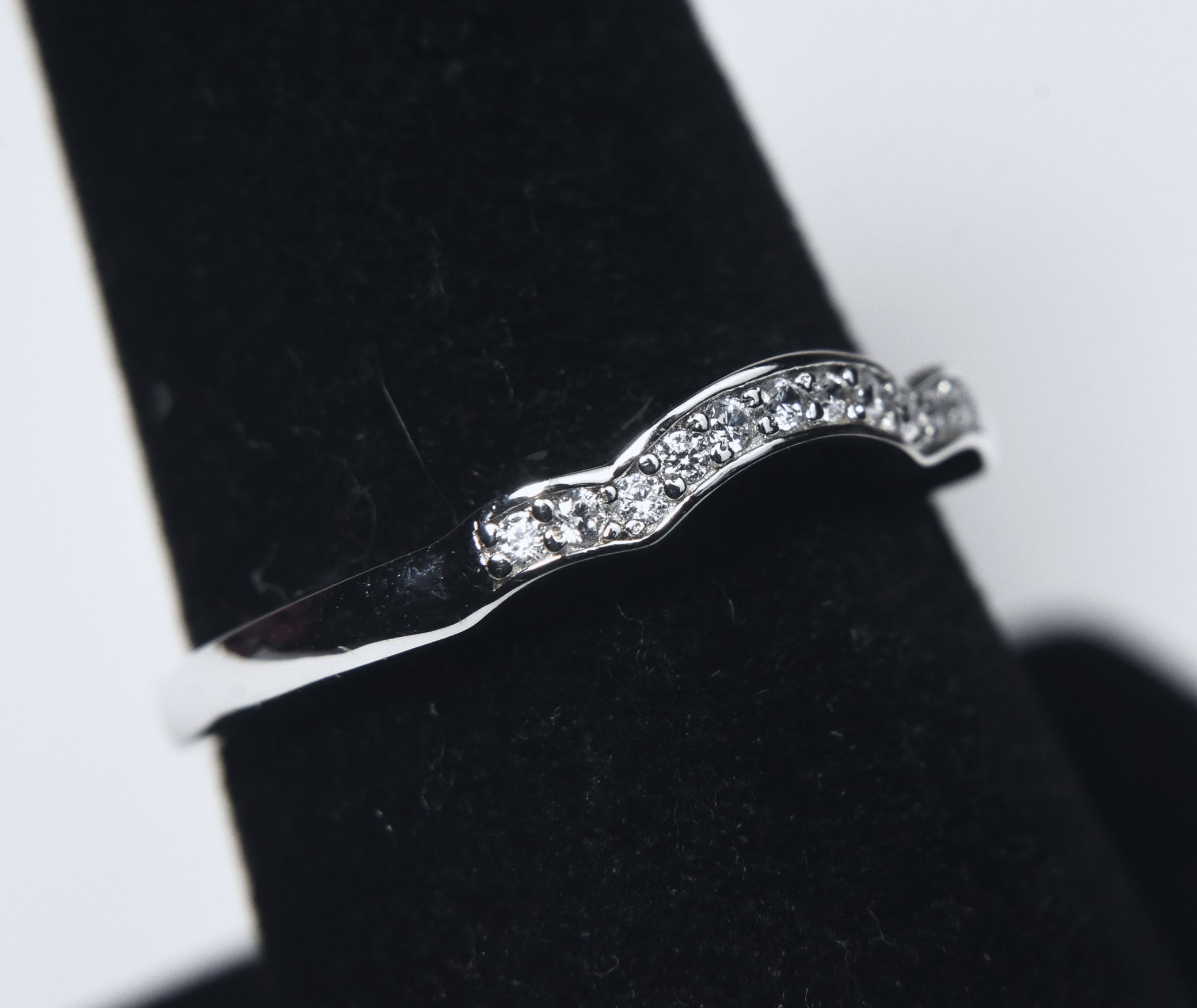 Sterling Silver Arch Band - Size 8