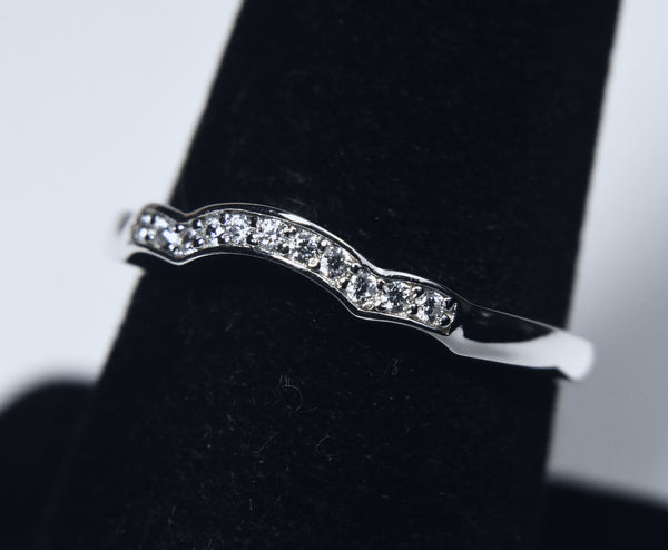 Sterling Silver Arch Band - Size 8