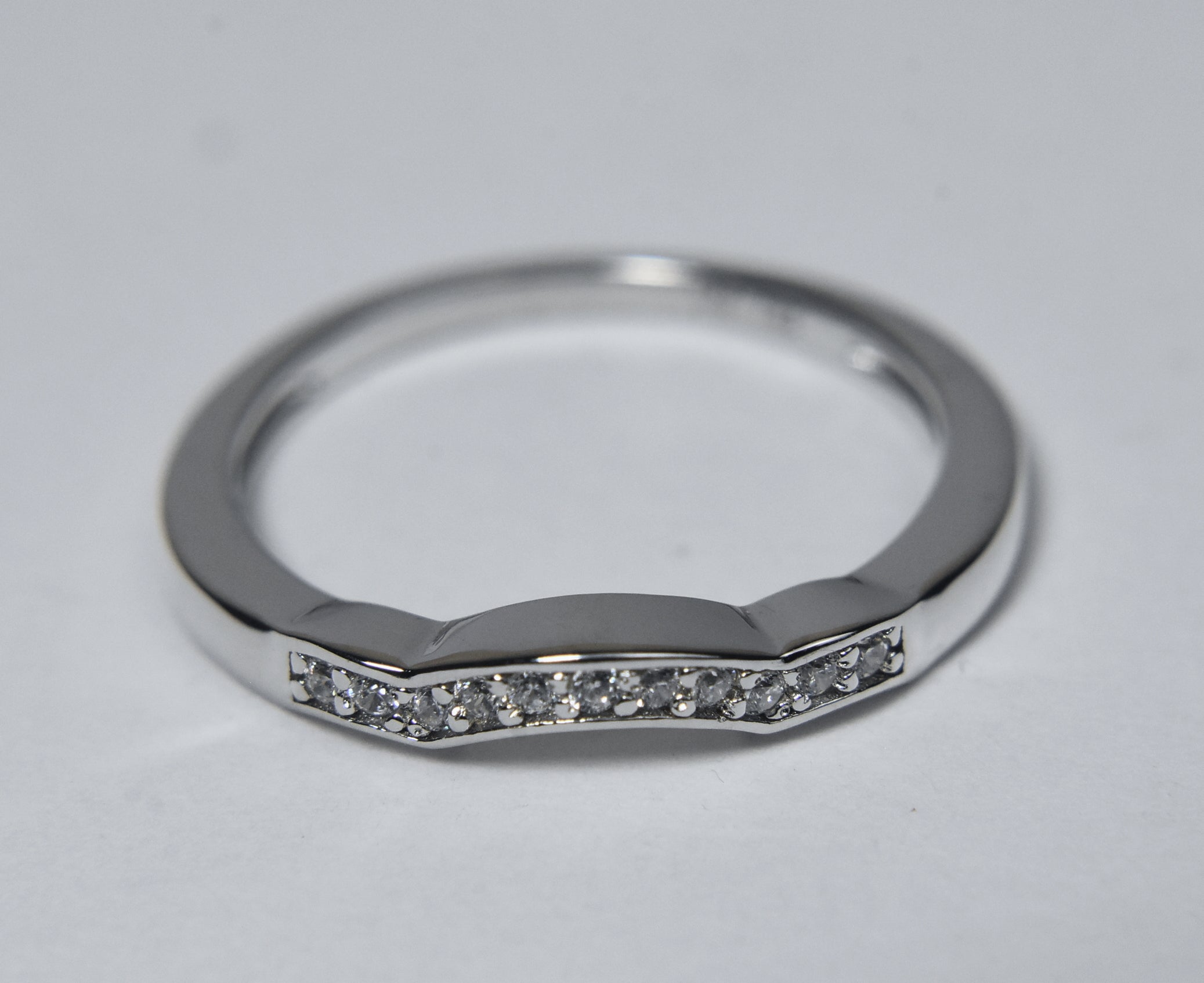 Sterling Silver Arch Band - Size 8
