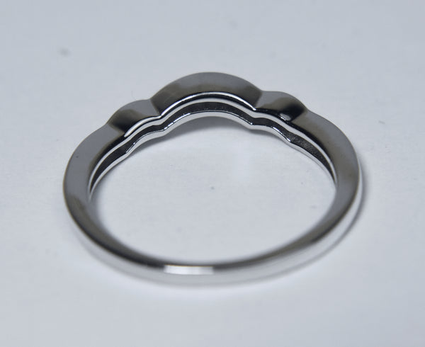 Sterling Silver Arch Band - Size 8