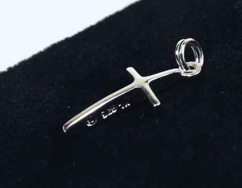 Sterling Silver Arch Top Design Cross Pendant