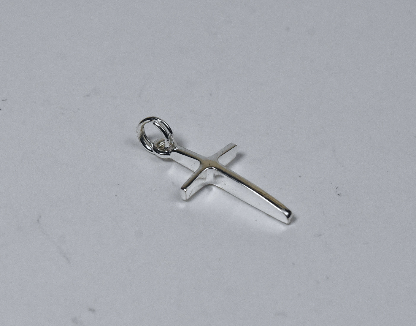 Sterling Silver Arch Top Design Cross Pendant