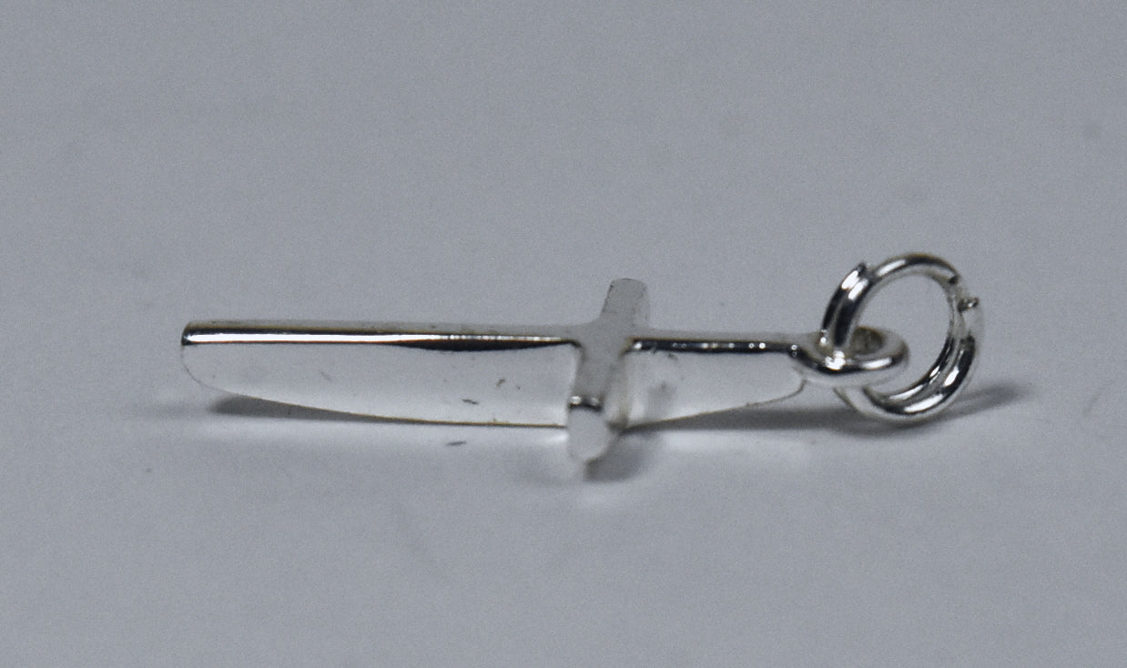 Sterling Silver Arch Top Design Cross Pendant