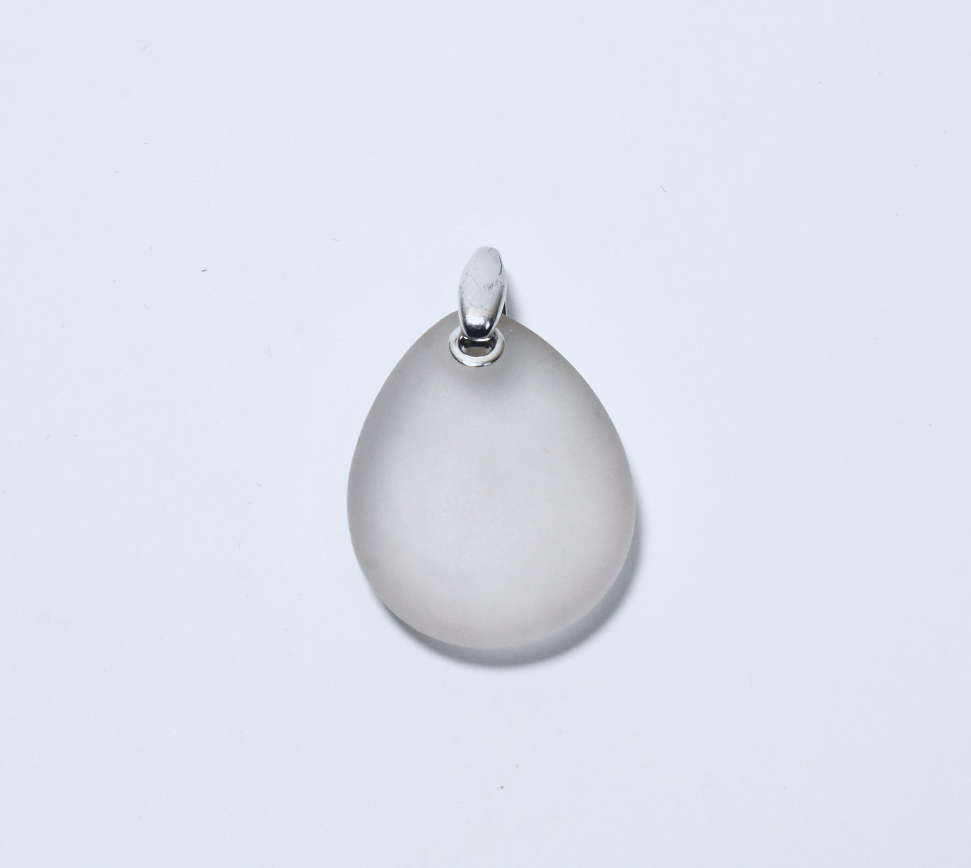 Emporio Armani - Frosted Glass Sterling Silver Pendant