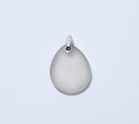 Emporio Armani - Frosted Glass Sterling Silver Pendant