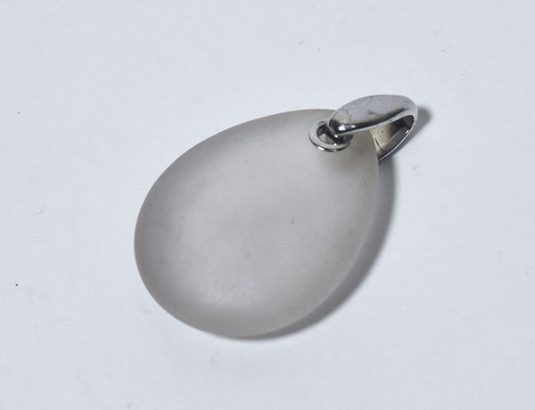 Emporio Armani - Frosted Glass Sterling Silver Pendant