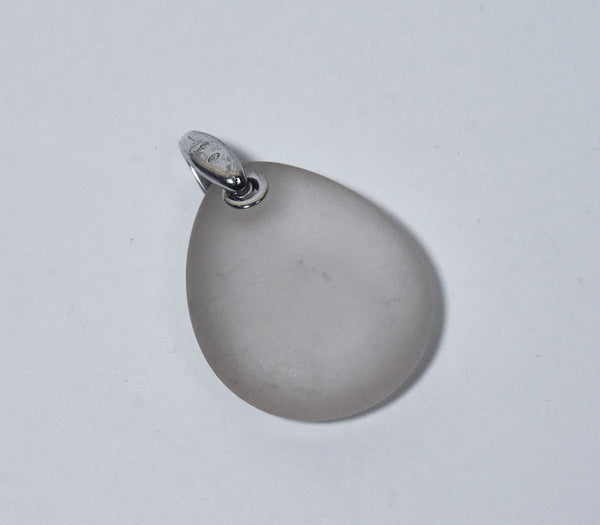 Emporio Armani - Frosted Glass Sterling Silver Pendant