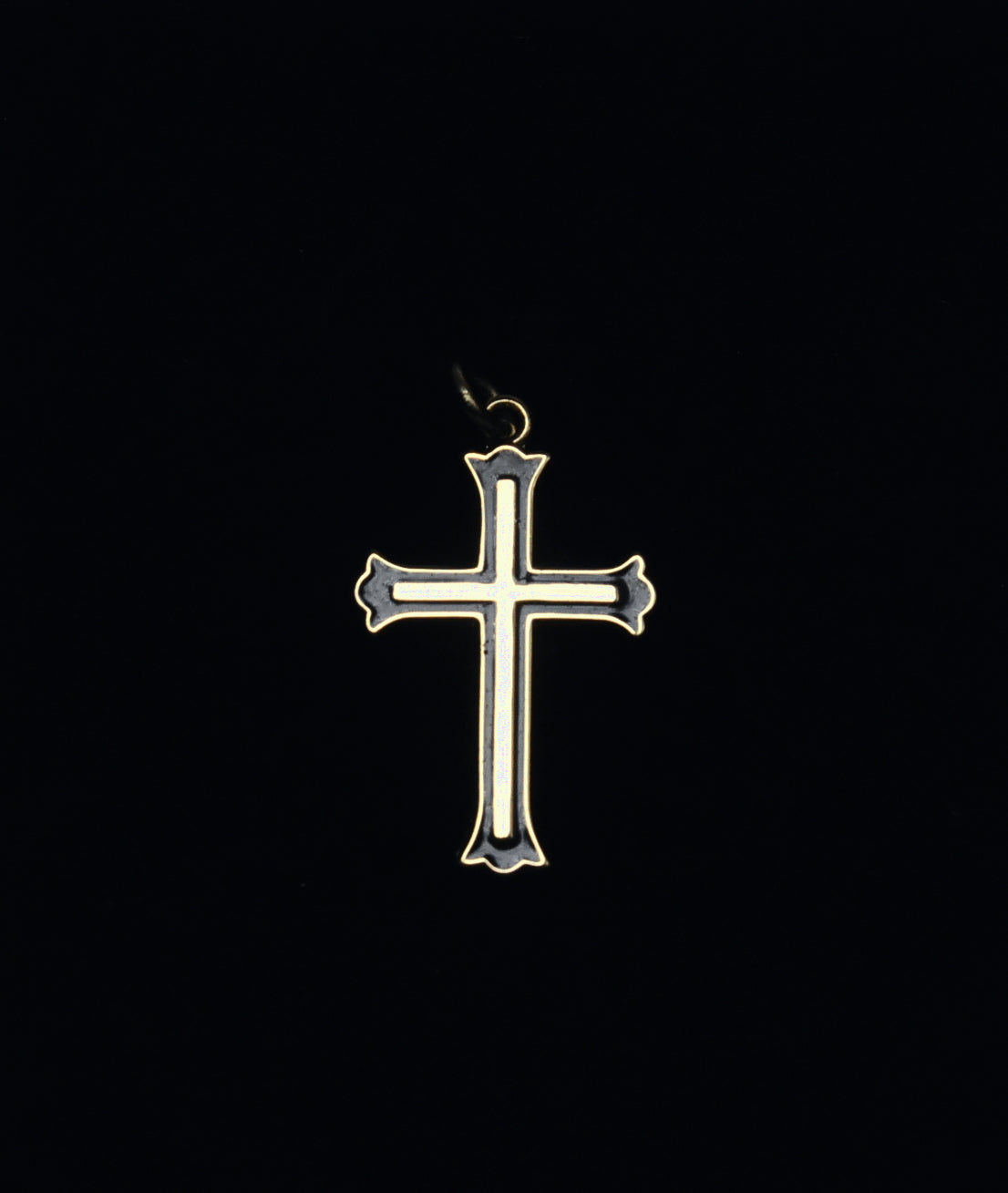 Avanti - Gold Tone Sterling Silver Cross Pendant