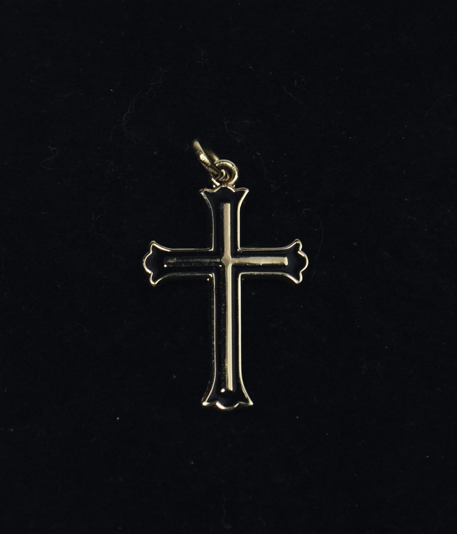 Avanti - Gold Tone Sterling Silver Cross Pendant
