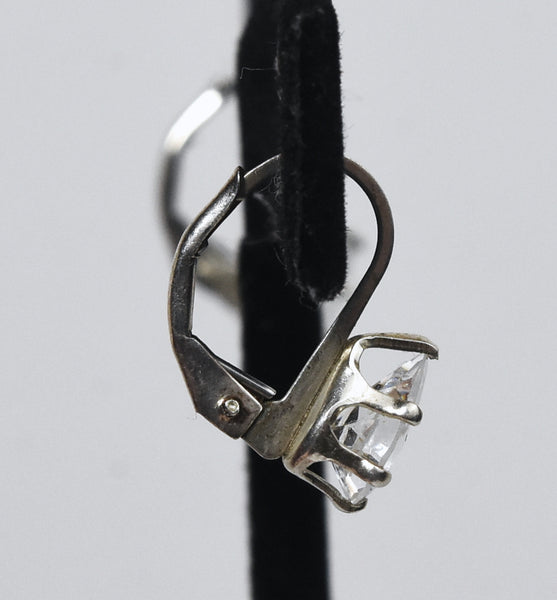 Avon - Clear Topaz Sterling Silver Lever Back Earrings