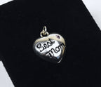 Sterling Silver "Best Mom" Heart Pendant