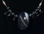 Black Onyx Pendant and Ebony Necklace