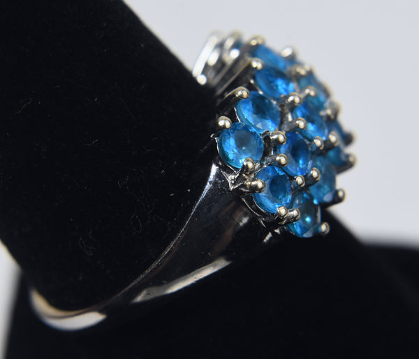 Blue Crystal Ring - Size 8