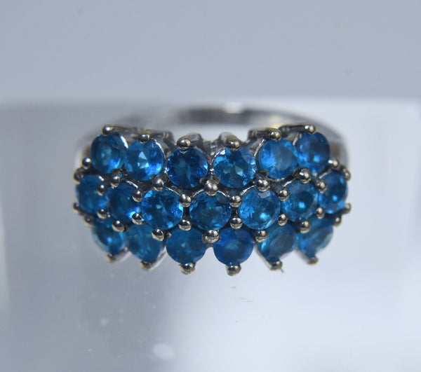 Blue Crystal Ring - Size 8