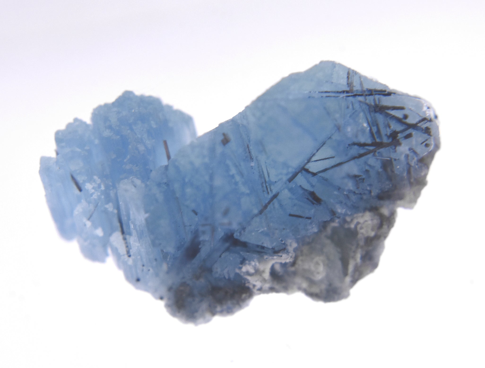 Very Rare and Beautiful Blue Alkali-Beryl Thumbnail Mineral Specimen - Afghanistan