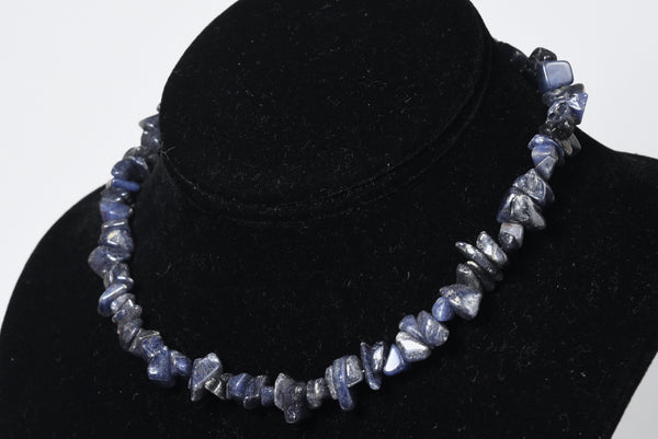 Blue Aventurine Chip Bead Necklace