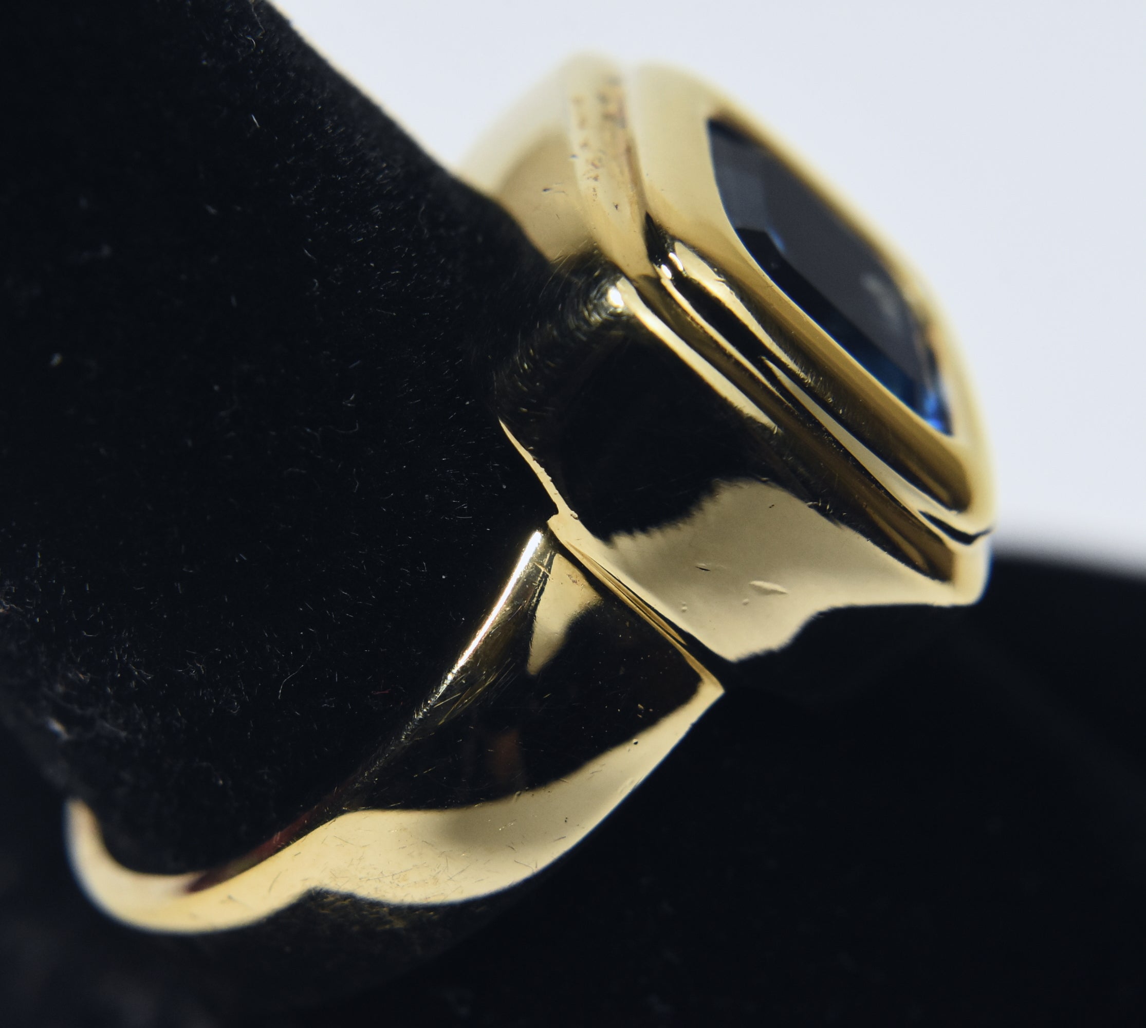 Blue Topaz Vermeil Ring - Size 9