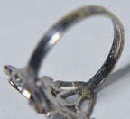 Sterling Silver Pierced Design Ring - Size 7