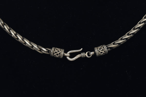 Vintage Heavy Sterling Silver Chain Necklace - 19.5"