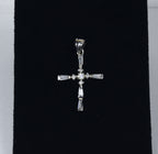 Sterling Silver Cubic Zirconia Cross Pendant