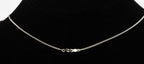 Cubic Zirconia Pendant Sterling Silver Chain Necklace - 19"