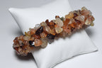 Carnelian Citrine and Quartz Chunky Beaded Bracelet