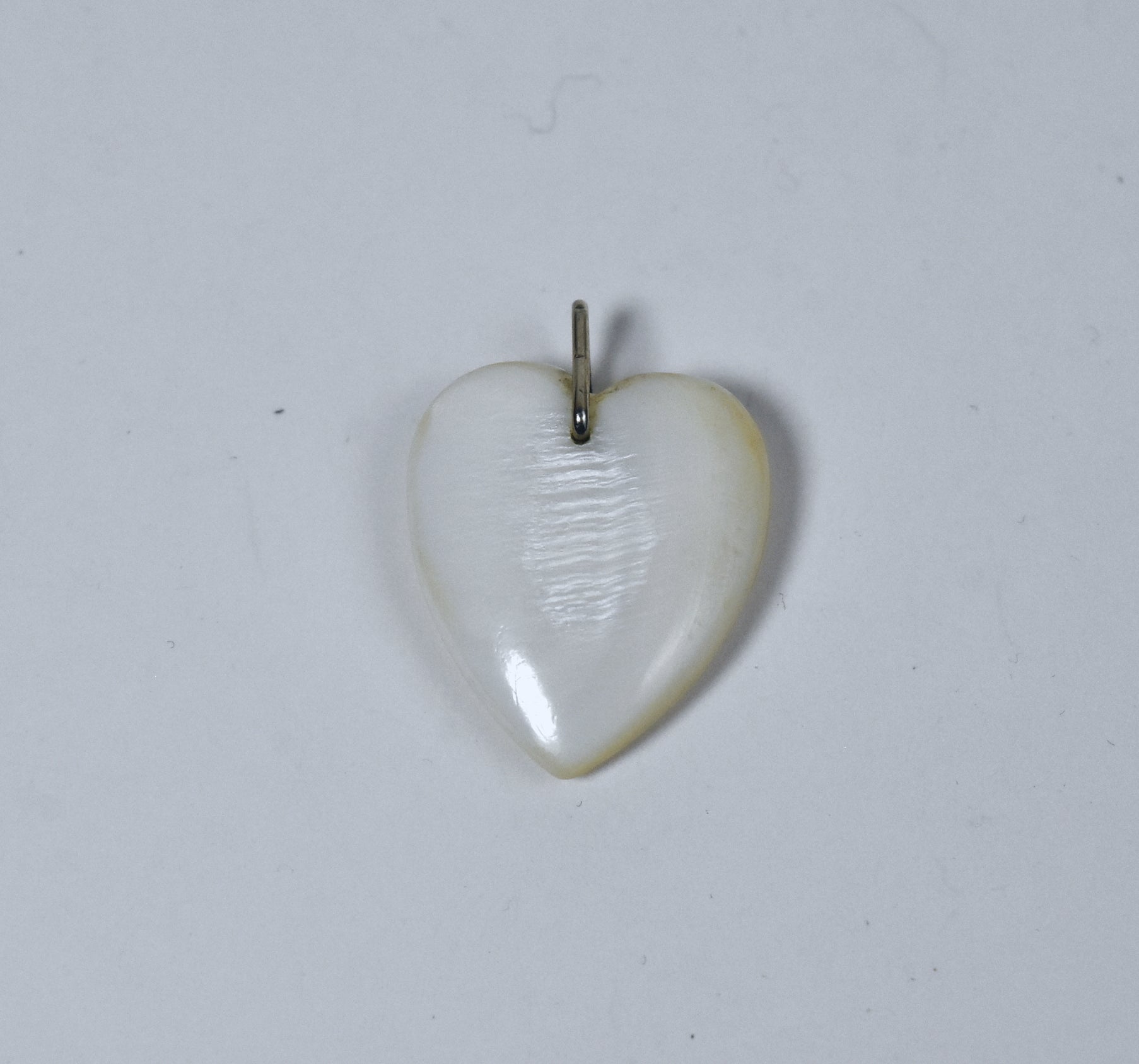 Carved Shell Heart Pendant