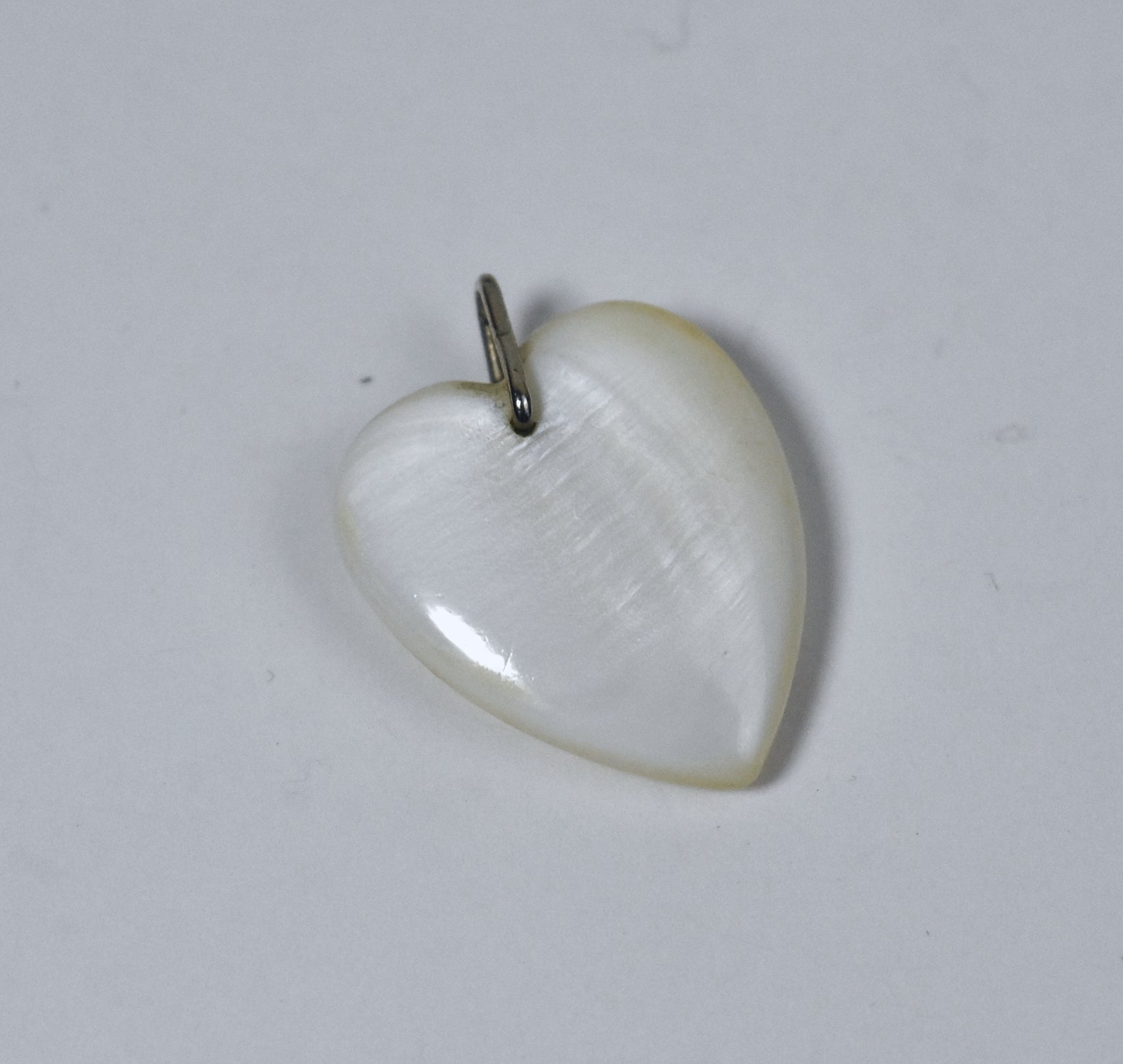 Carved Shell Heart Pendant