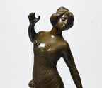 Victor-Heinrich Seifert - Bronze Female Castanet Player Sculpture