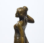 Victor-Heinrich Seifert - Bronze Female Castanet Player Sculpture