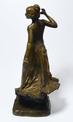Victor-Heinrich Seifert - Bronze Female Castanet Player Sculpture