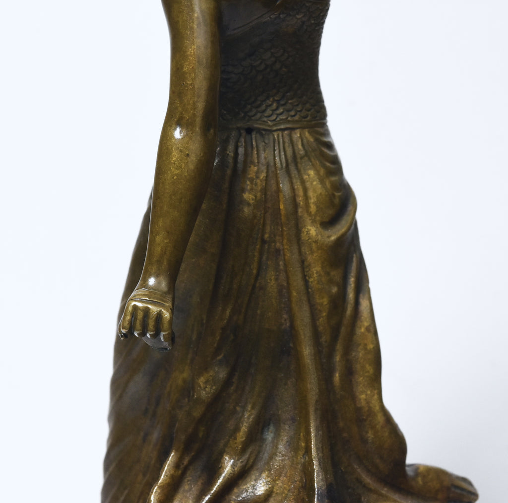Victor-Heinrich Seifert - Bronze Female Castanet Player Sculpture