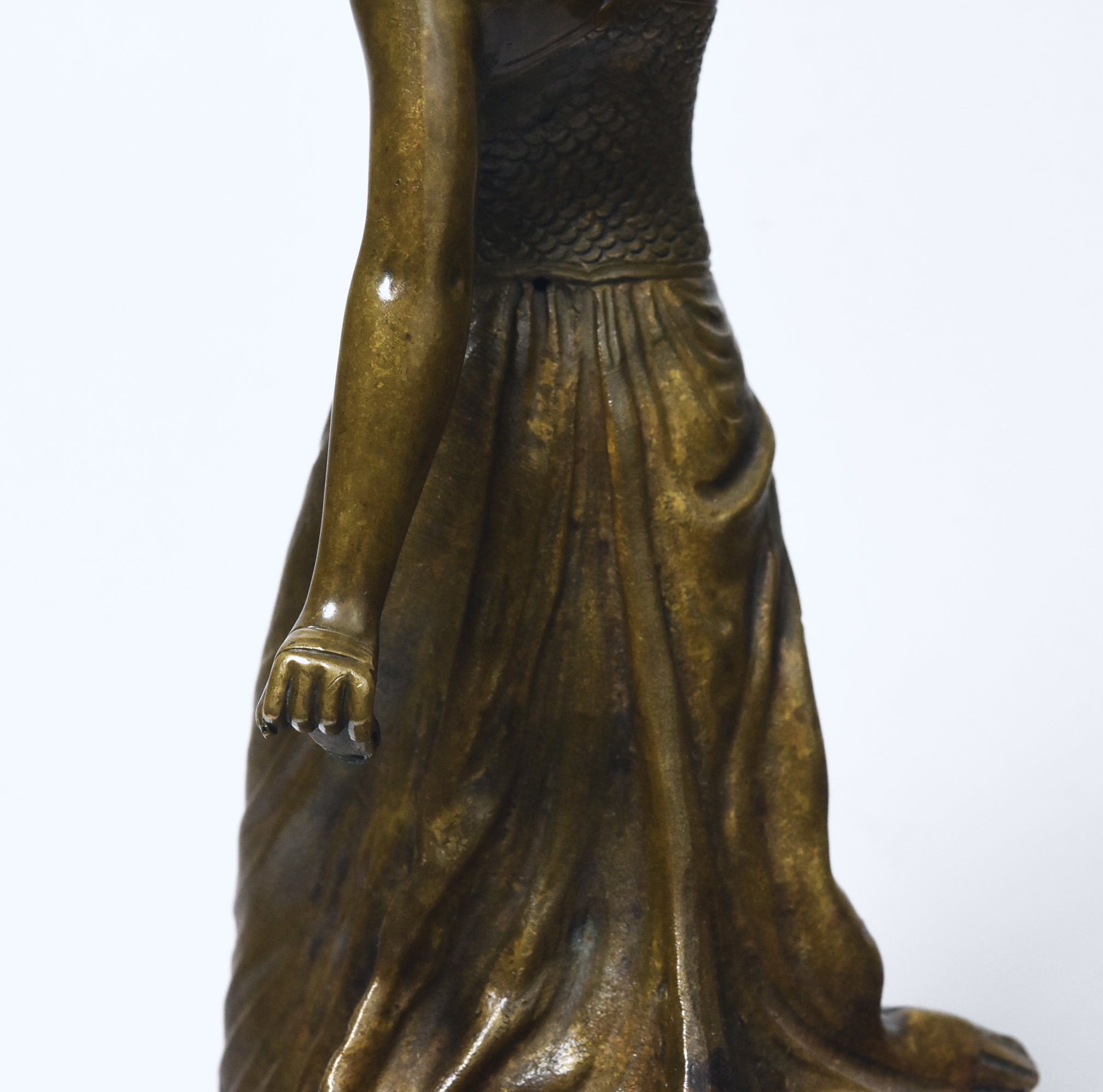 Victor-Heinrich Seifert - Bronze Female Castanet Player Sculpture
