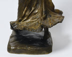 Victor-Heinrich Seifert - Bronze Female Castanet Player Sculpture