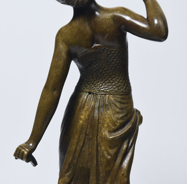 Victor-Heinrich Seifert - Bronze Female Castanet Player Sculpture