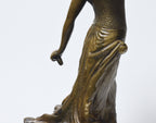 Victor-Heinrich Seifert - Bronze Female Castanet Player Sculpture
