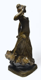 Victor-Heinrich Seifert - Bronze Female Castanet Player Sculpture