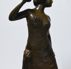 Victor-Heinrich Seifert - Bronze Female Castanet Player Sculpture