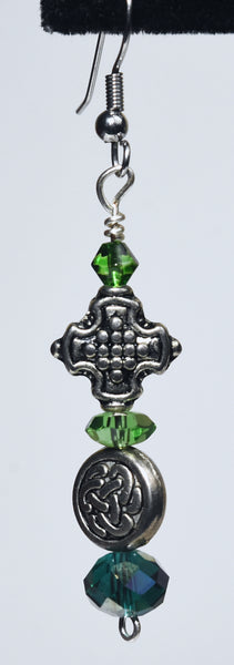 Celtic Knot Beads Dangle Earrings