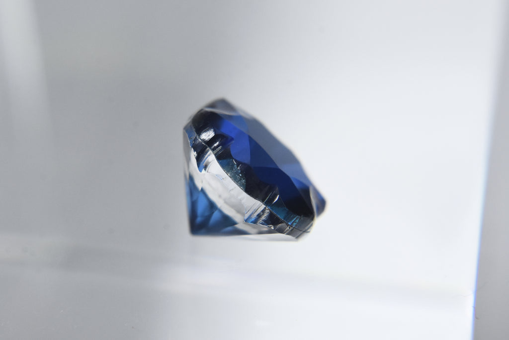 3.75ct Single Flower Cut Ceylon Blue Quartz Triplet
