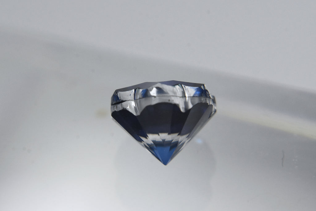3.75ct Single Flower Cut Ceylon Blue Quartz Triplet