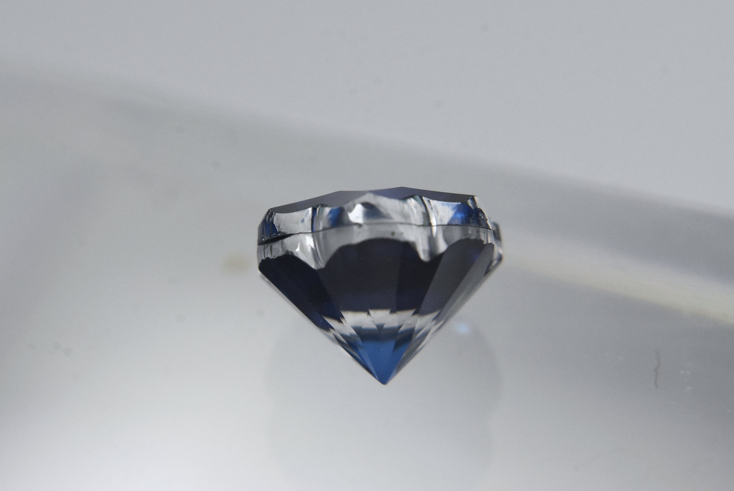 3.75ct Single Flower Cut Ceylon Blue Quartz Triplet