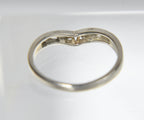 Château d'Argent - Sterling Silver Pierced Design Chevron Ring - Size 5.75