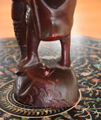 Chinese Carved Wood Fisherman Sculpture