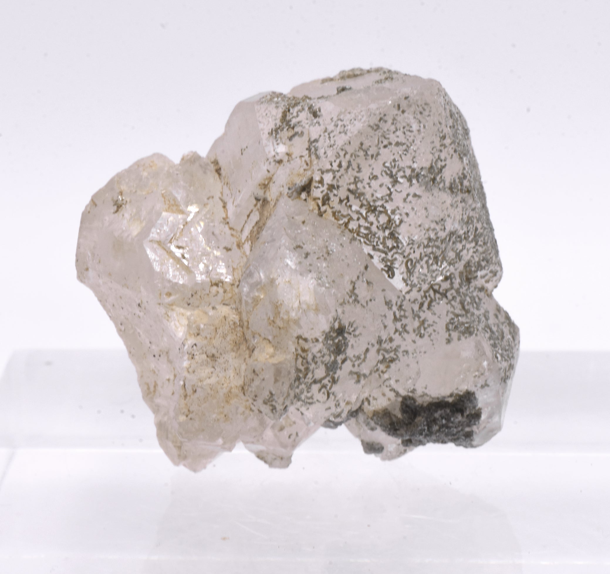 Chlorite Quartz Crystal Cluster Mineral Specimen - Pakistan