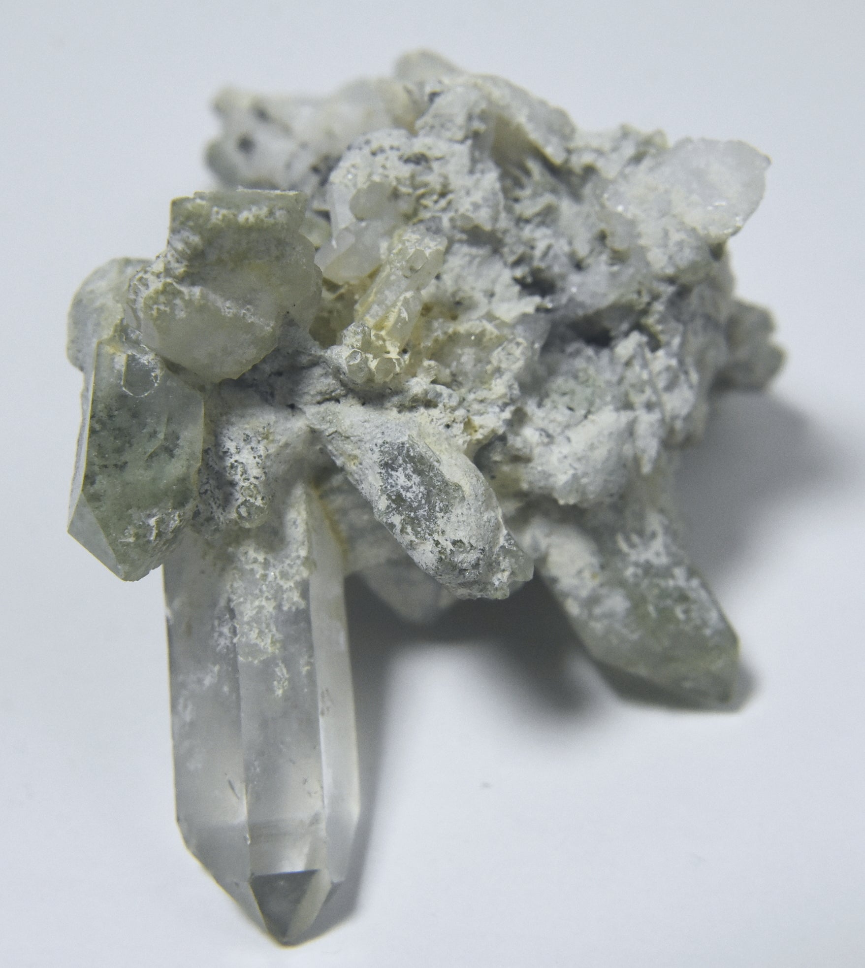 Gorgeous Chlorite Quartz Crystal Cluster Mineral Specimen