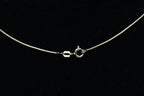 Sterling Silver Crystal Cross Pendant on Italian Snake Link Chain Necklace