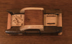 Handmade Vintage Wood Carved "Cuba" Car