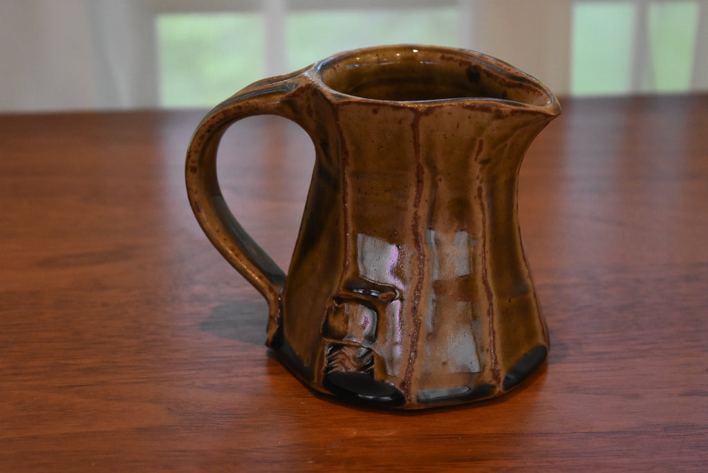 Handmade Ceramic Olive Colored Creamer
