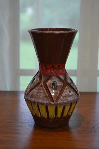 Funky Italian MCM Handmade Ceramic Vase